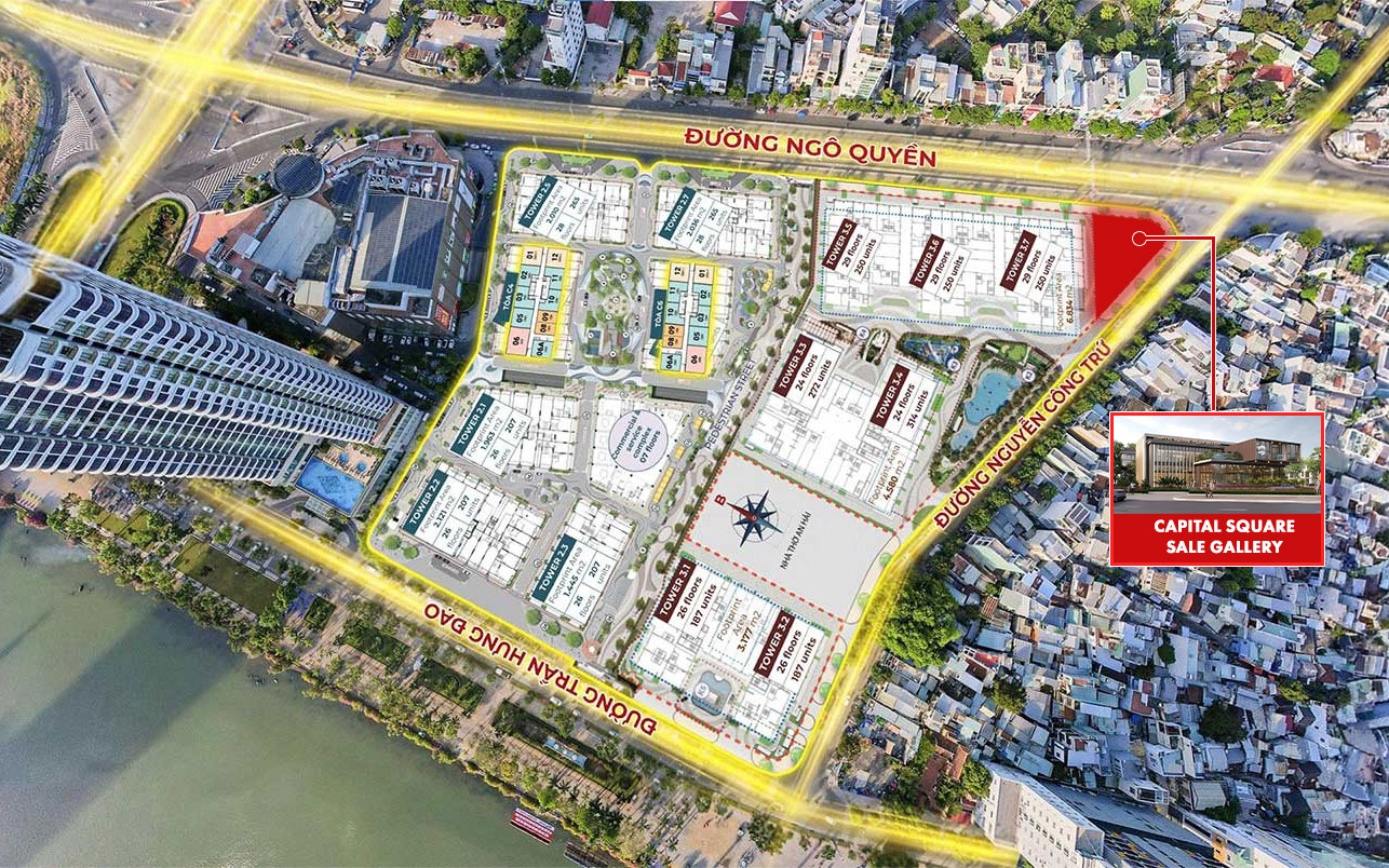 Vị trí văn phòng bán hàng Capital Square Sale Gallery