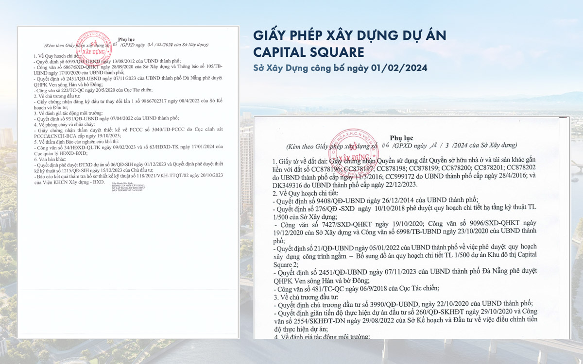 Giấy phép xây dựng Capital Square